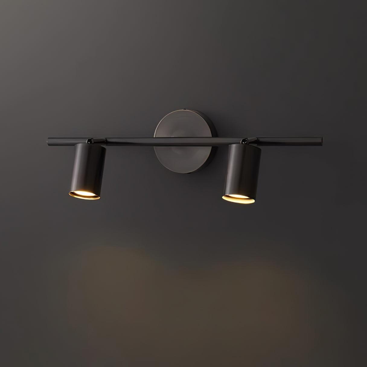 Rotatable Spotlight Wall Light | Brass & Acrylic | 2, 3, or 4 Light Heads