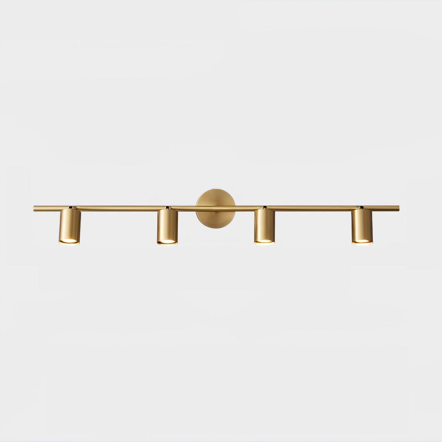 Rotatable Spotlight Wall Light | Brass & Acrylic | 2, 3, or 4 Light Heads