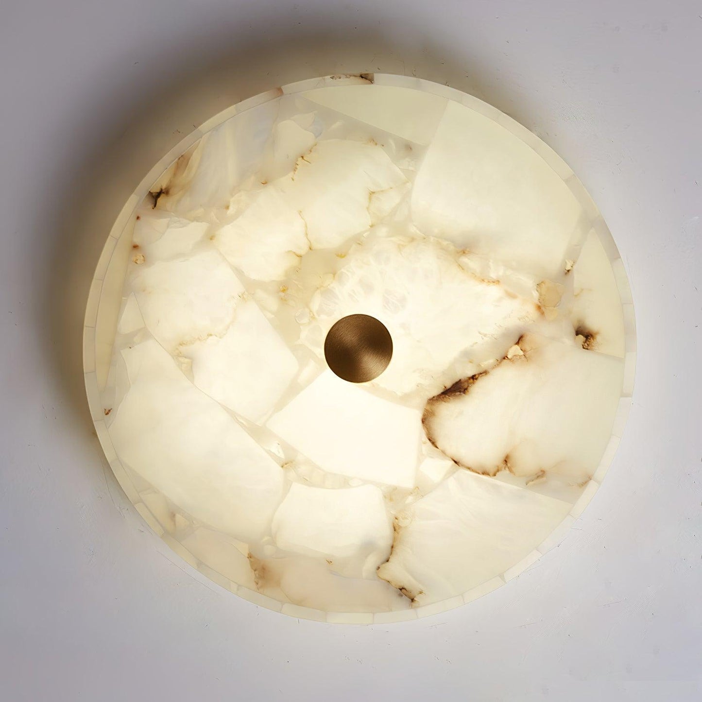 Alabaster Ceiling Lamp | Genuine Alabaster | Multiple Sizes Available