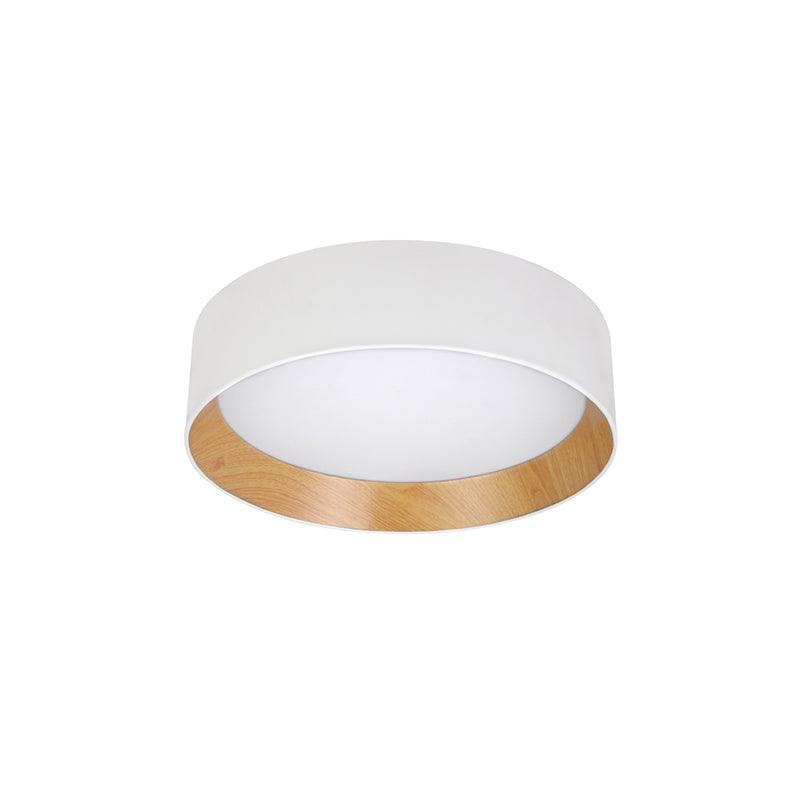 Round Ceiling Lamp | Oak Wood & Aluminum | 46cm Diameter