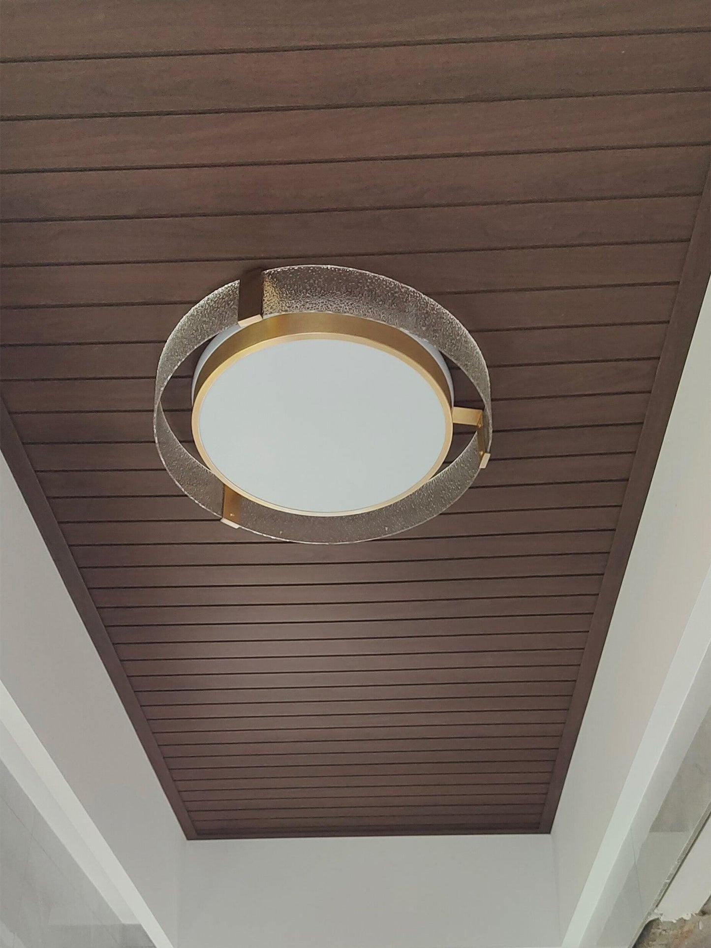 Flush Mount Ceiling Light | Integrated LED | Gold Finish, Multiple Sizes