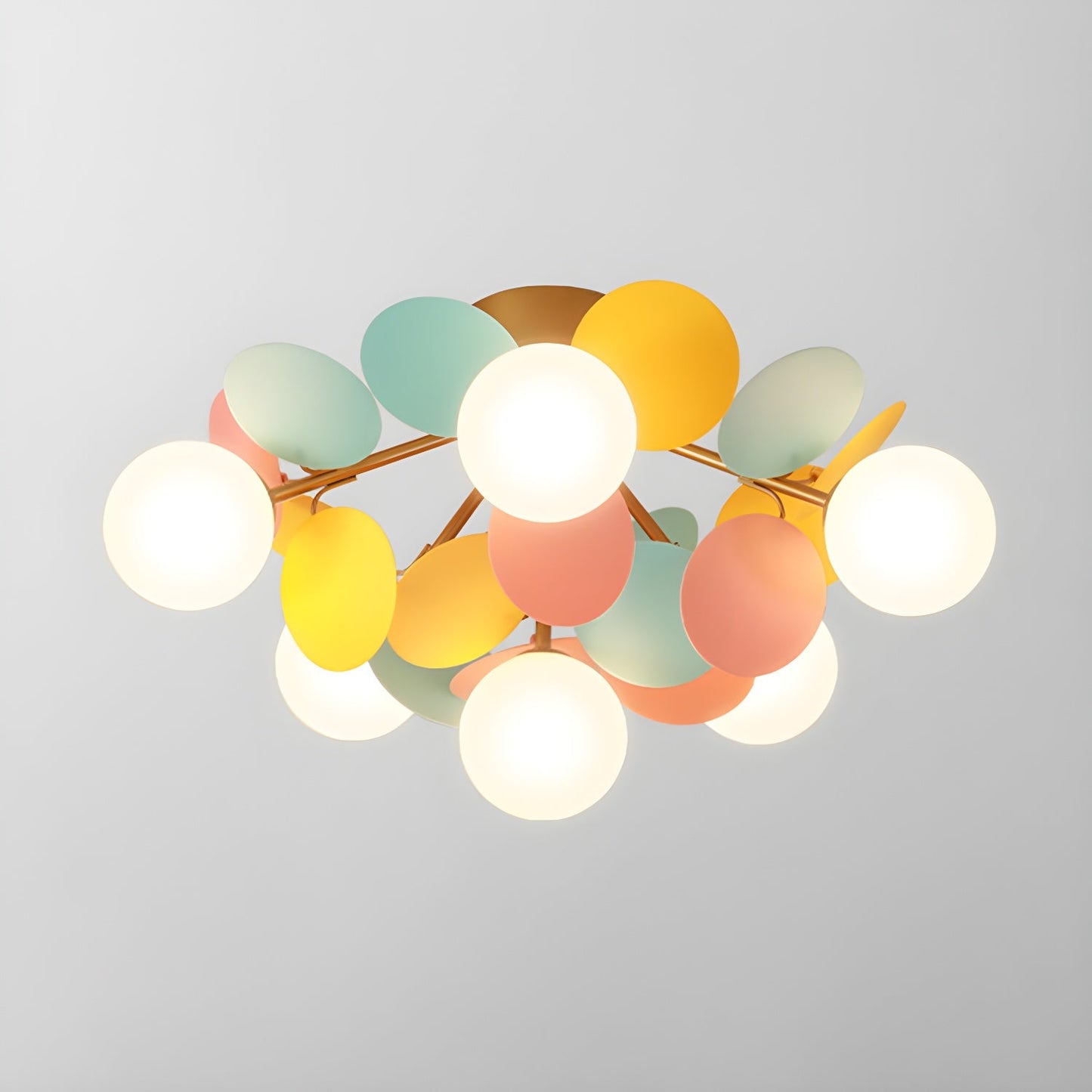 Macaron Ceiling Lamp | Metal & Glass | Colorful Options