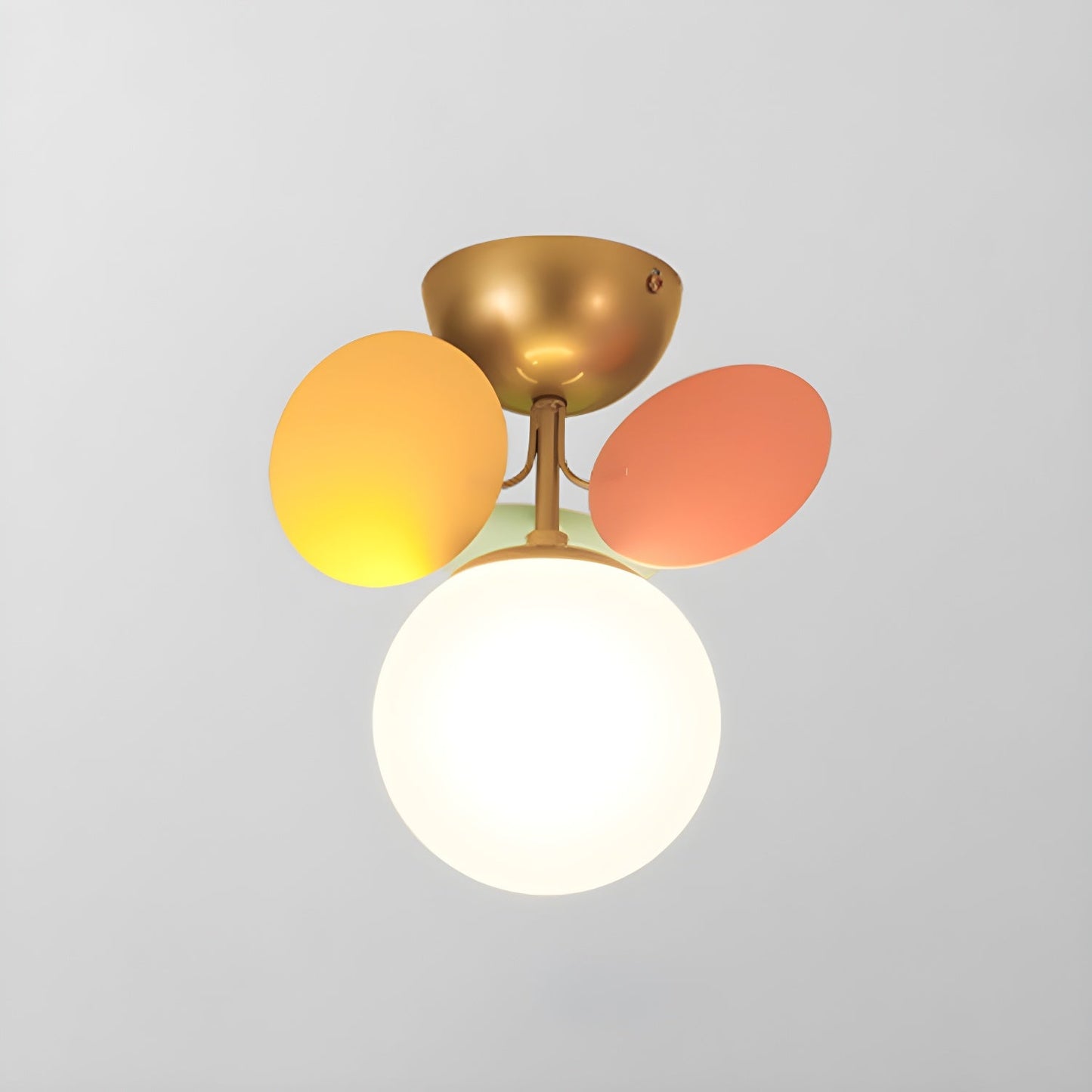Macaron Ceiling Lamp | Metal & Glass | Colorful Options