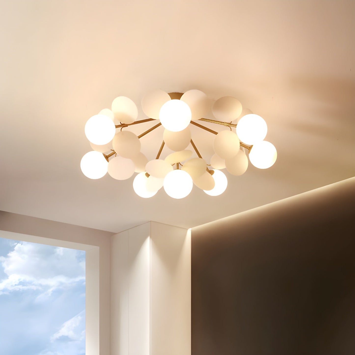 Macaron Ceiling Lamp | Metal & Glass | Colorful Options