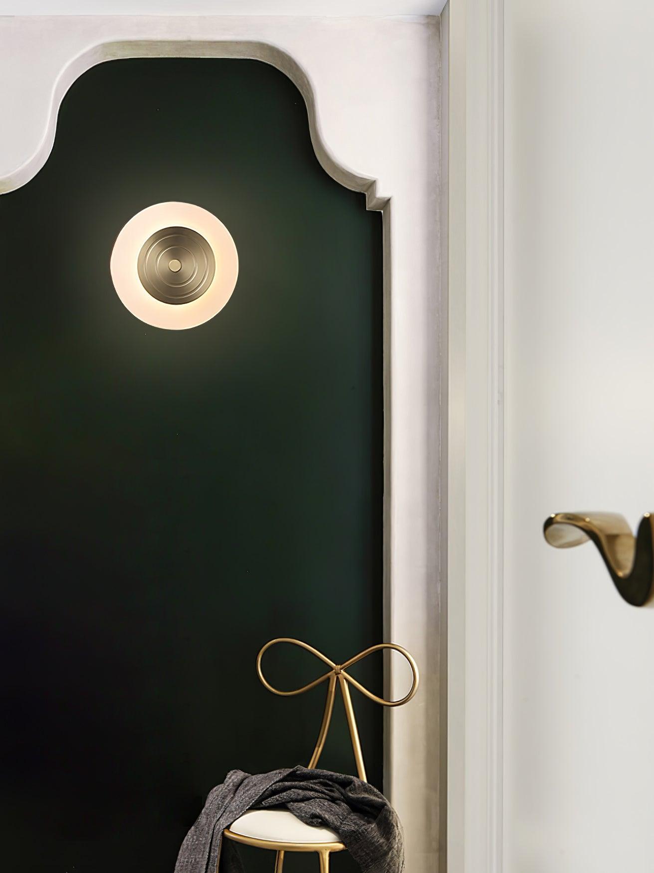 Moon Wall Lamp | Polished Brass & Acrylic | Set of 2