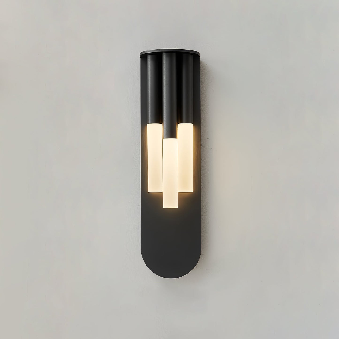 Rousseau Wall Lamp | Frosted Glass & Brass Accents | Gold or Black