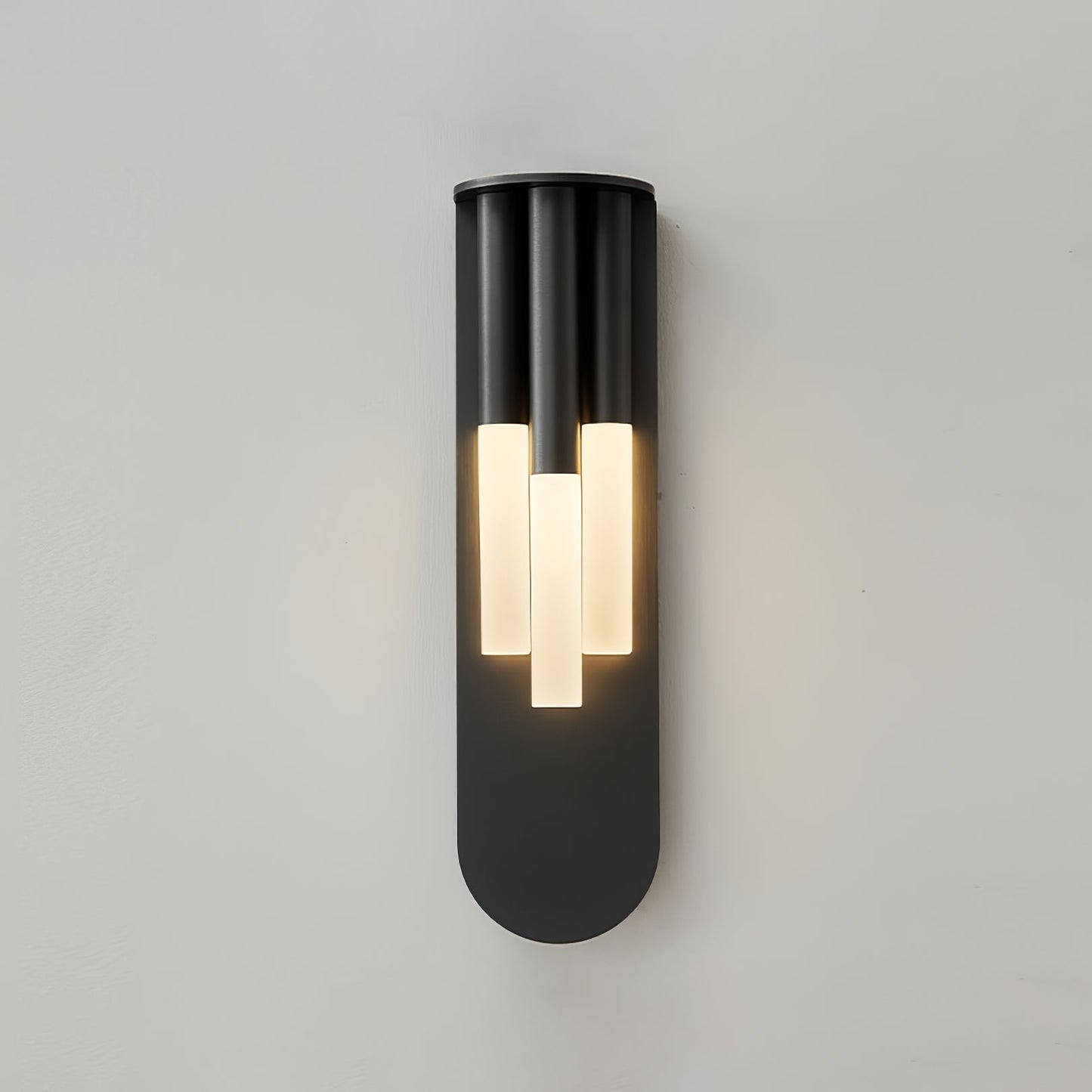 Rousseau Wall Lamp | Frosted Glass & Brass Accents | Gold or Black