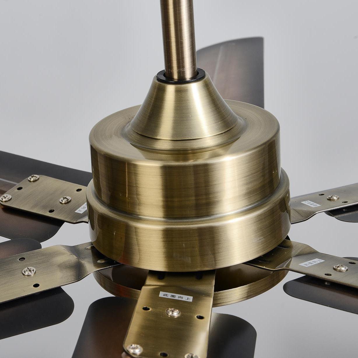 Rozzen Ceiling Fan | Metal & Stainless Steel | 52-Inch