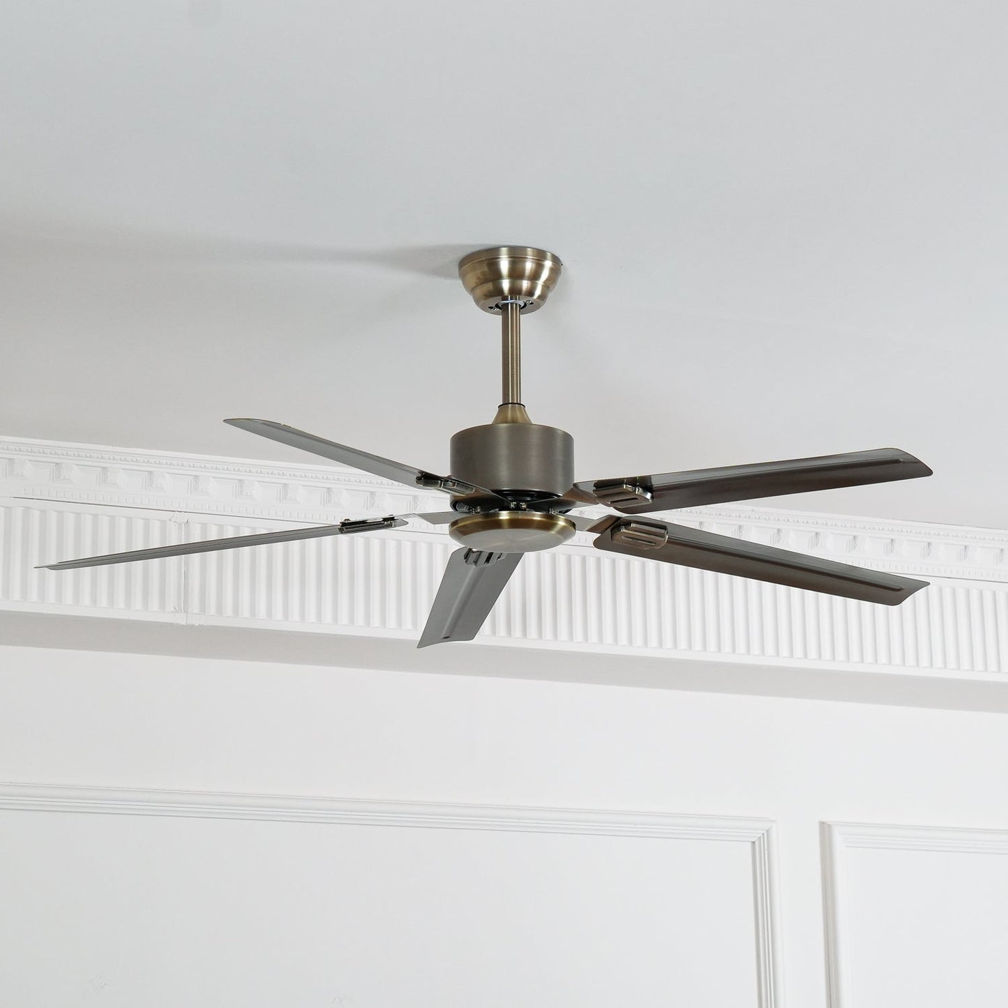 Rozzen Ceiling Fan | Metal & Stainless Steel | 52-Inch