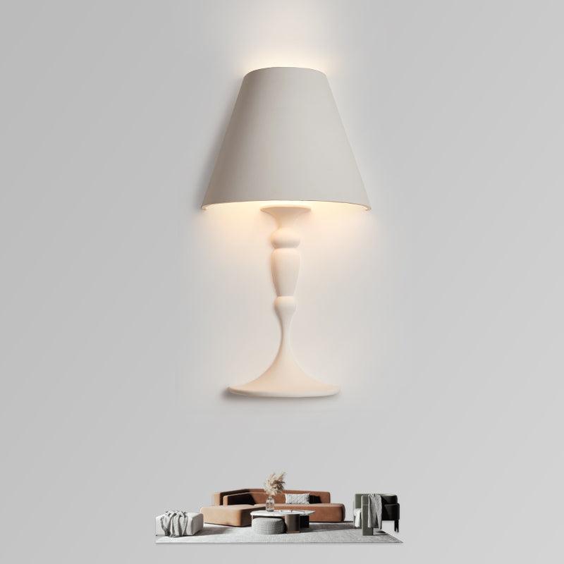 Plaster Wall Lamp | White Finish | Set of 2