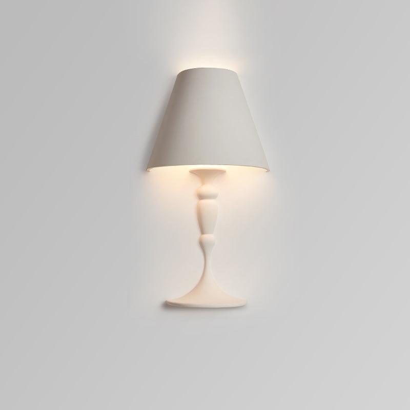 Plaster Wall Lamp | White Finish | Set of 2