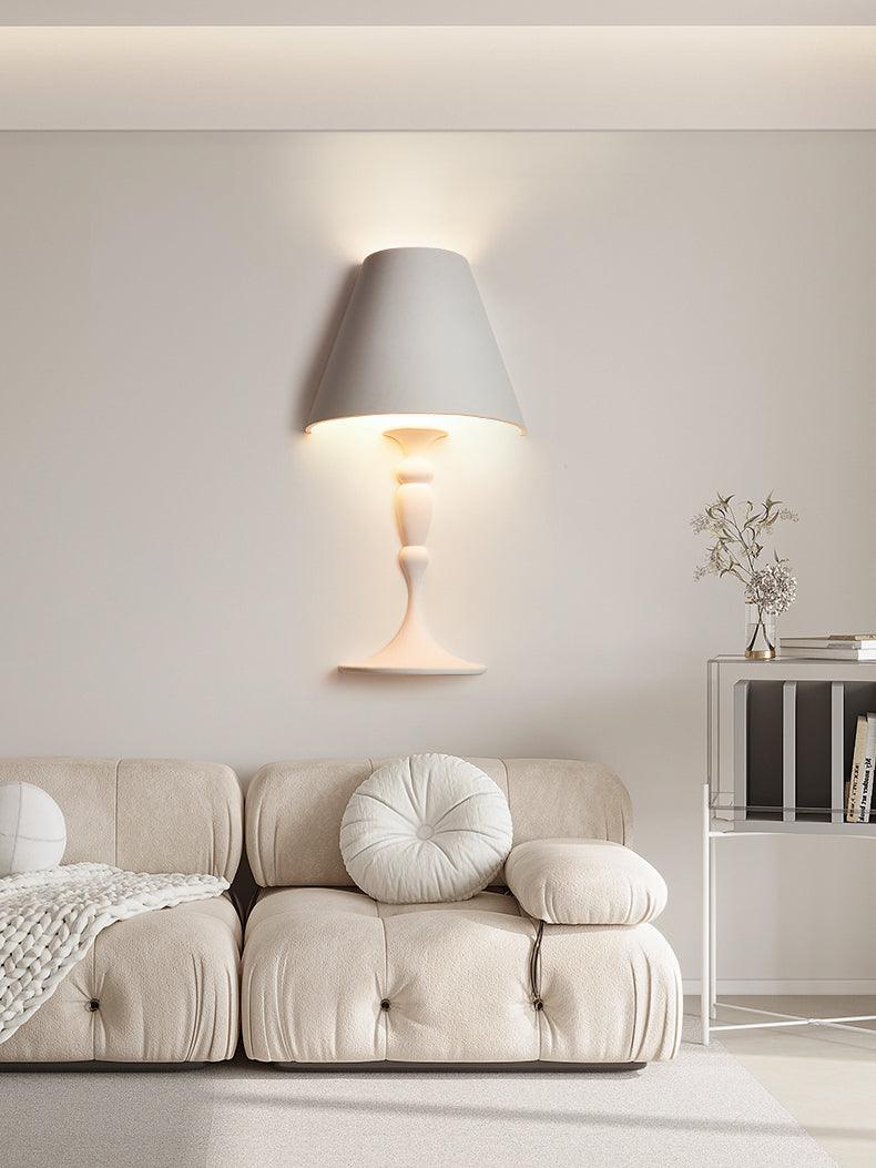 Plaster Wall Lamp | White Finish | Set of 2
