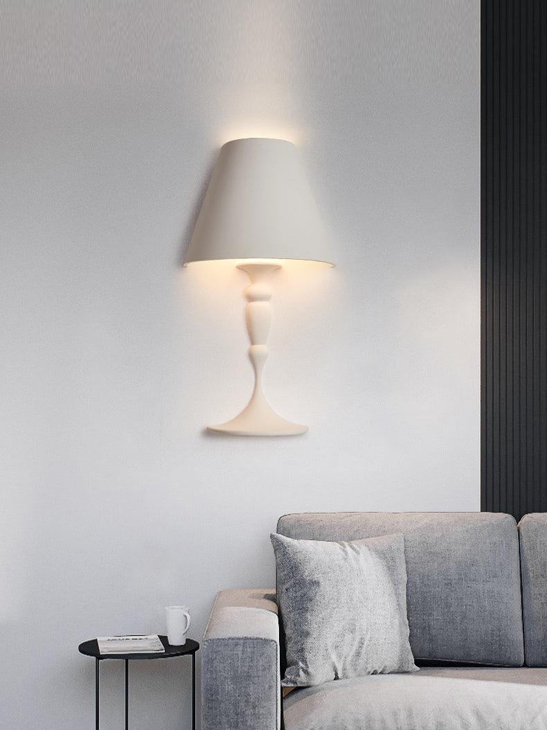 Plaster Wall Lamp | White Finish | Set of 2
