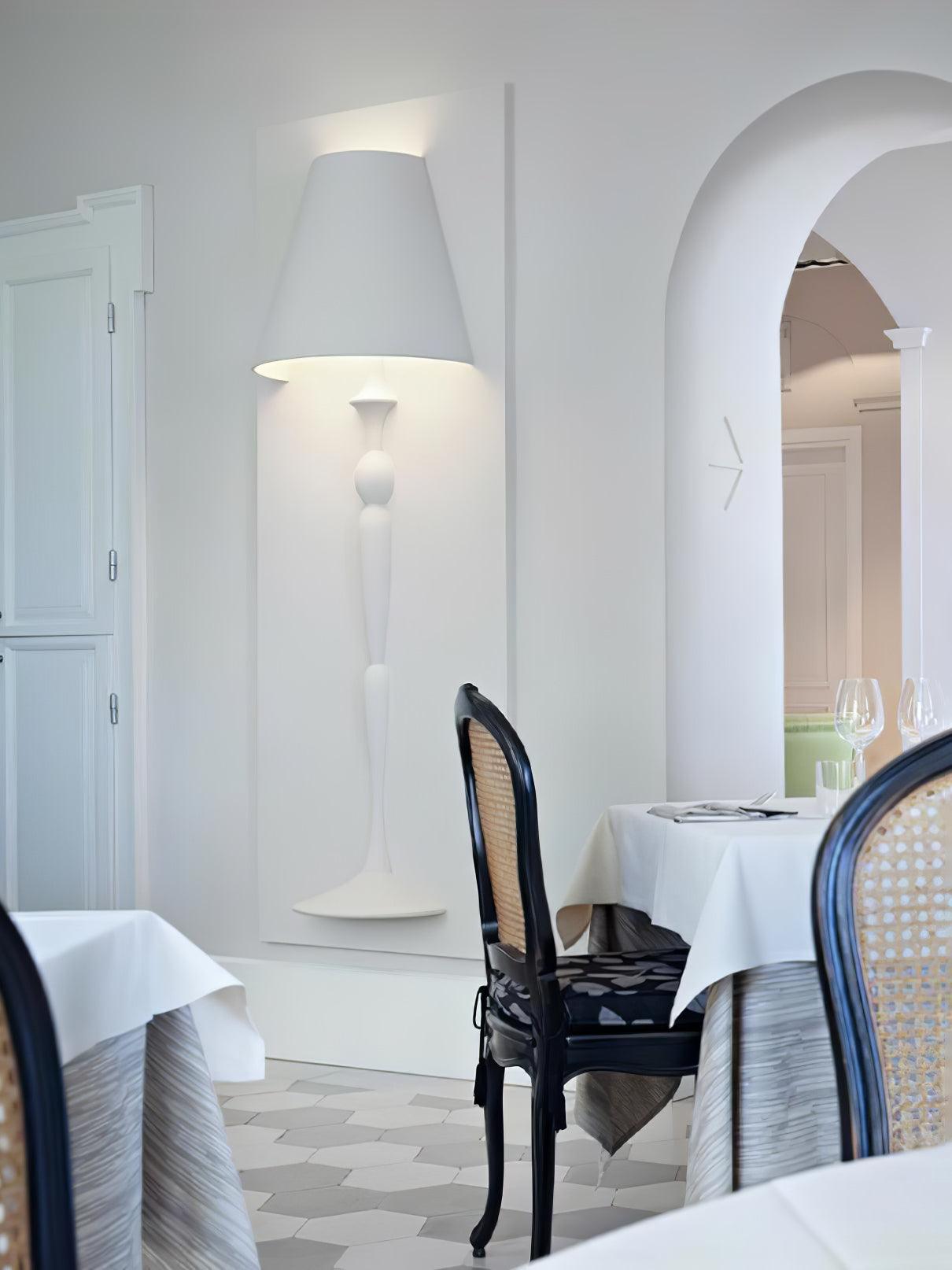 Plaster Wall Lamp | White Finish | Set of 2