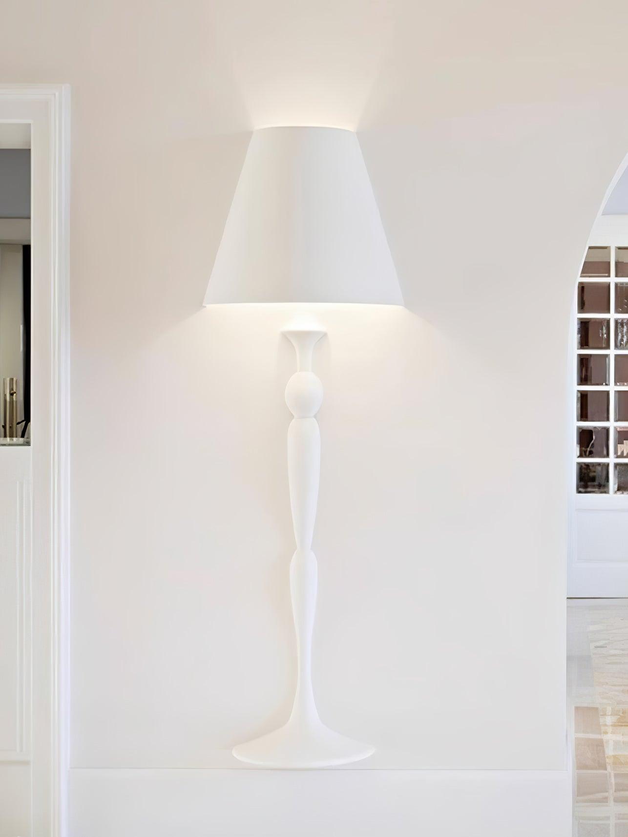 Plaster Wall Lamp | White Finish | Set of 2