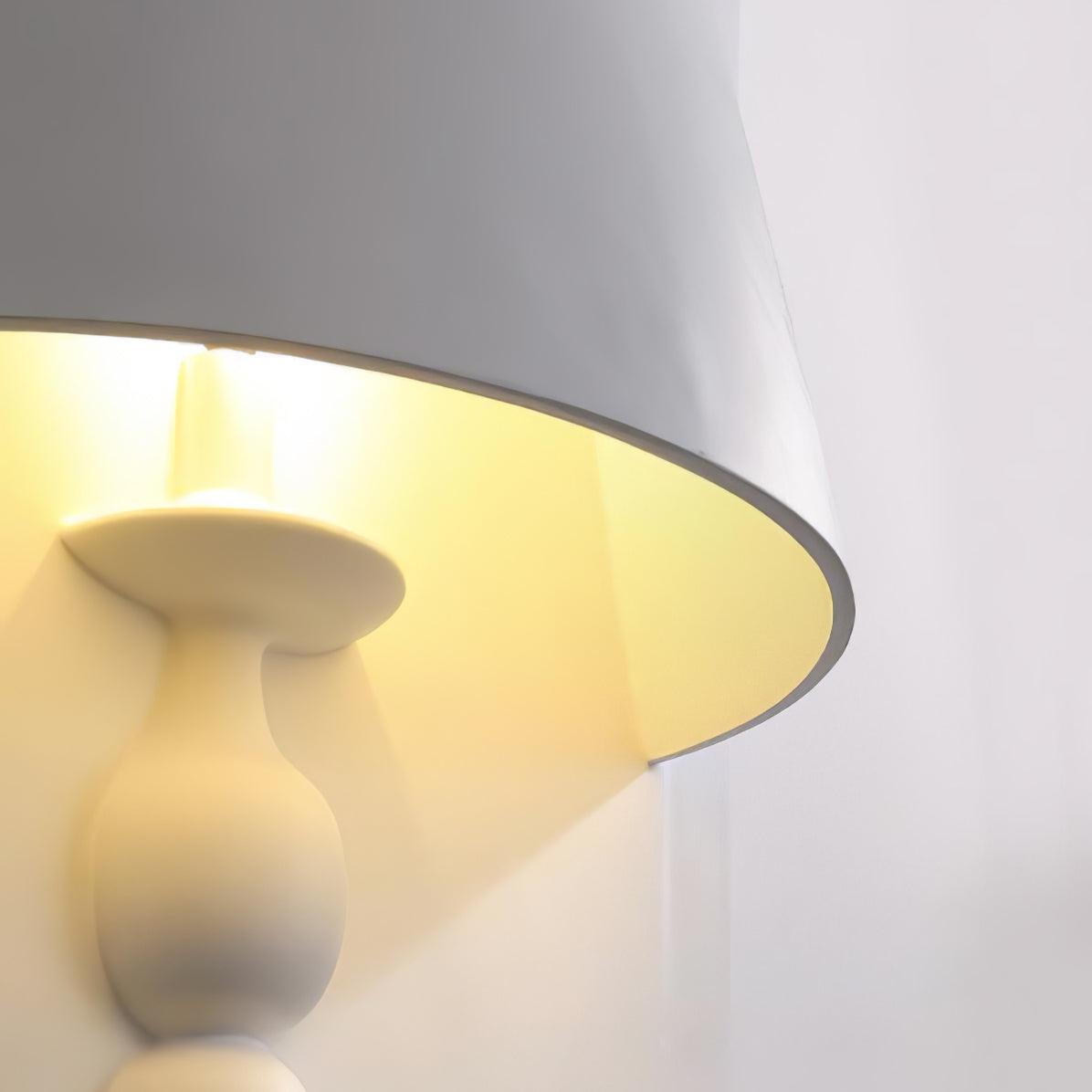 Plaster Wall Lamp | White Finish | Set of 2