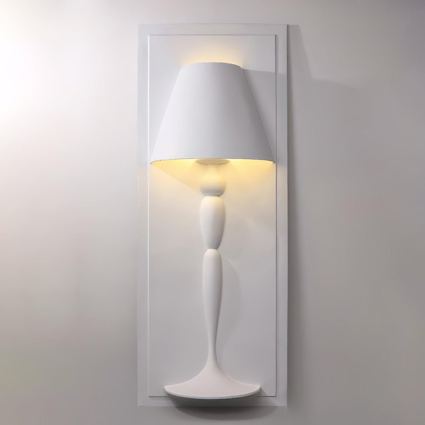 Plaster Wall Lamp | White Finish | Set of 2