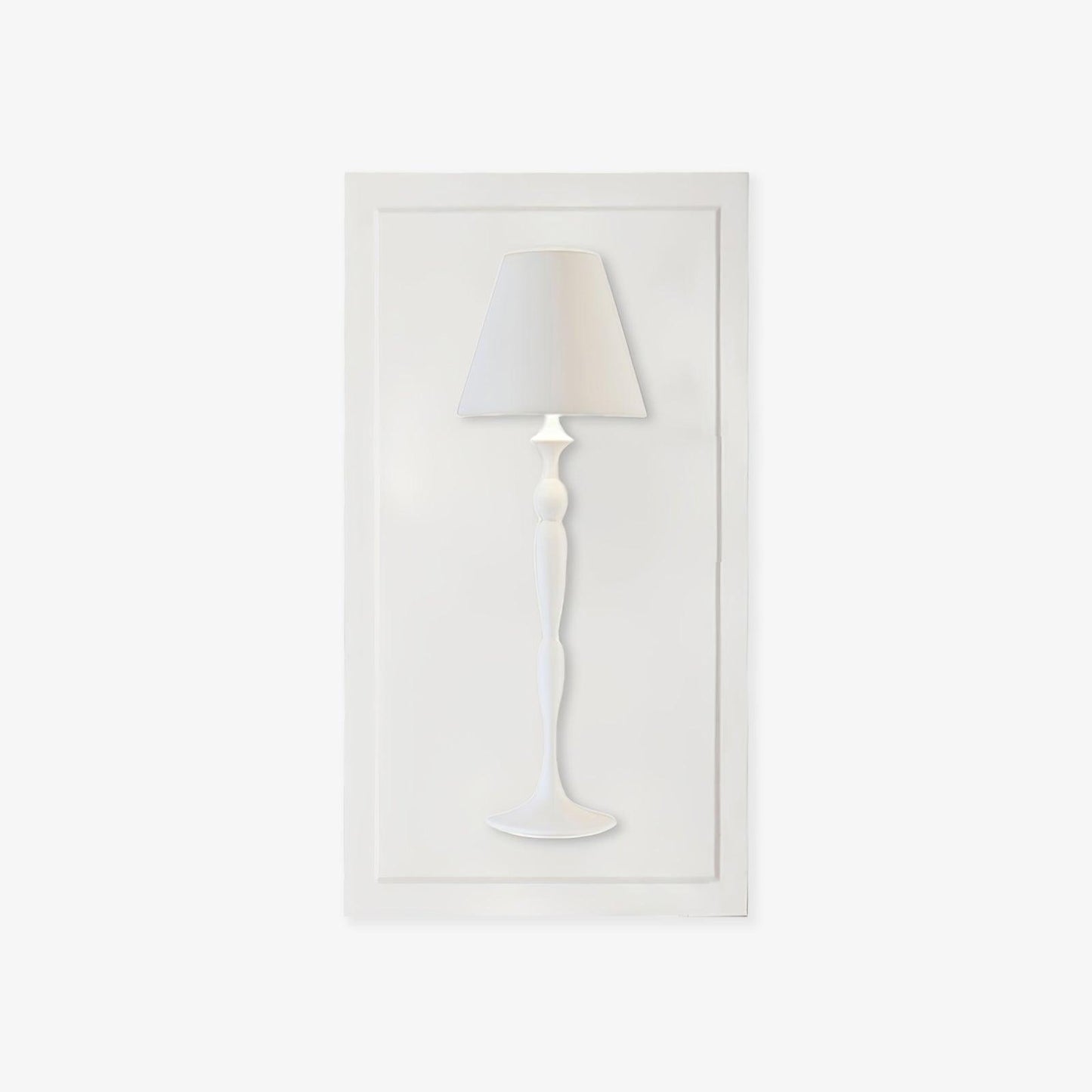 Plaster Wall Lamp | White Finish | Set of 2