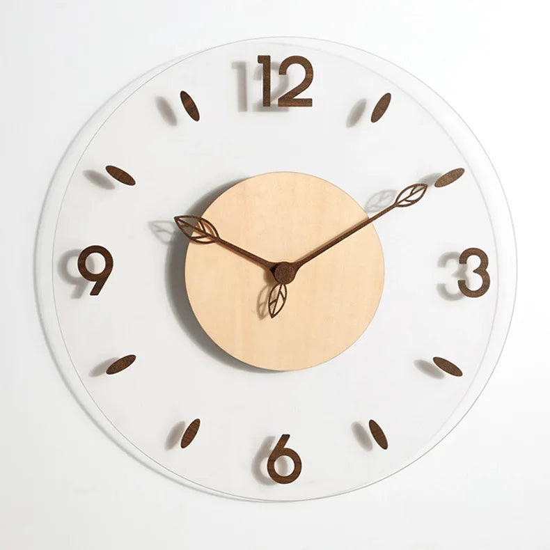 Horloge Murale | Bois de Noyer | 30 cm