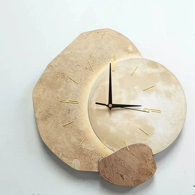 Horloge Murale | Bois Naturel | Silencieuse