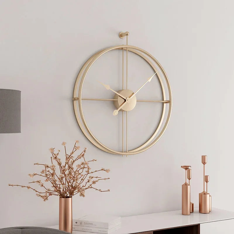 CréaHorloge - Horloge Murale | Bois et Métal | Design Européen Moderne