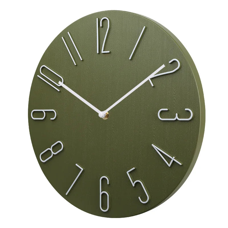 Silent Wall Clock | Contemporary Minimalist Design | High-Quality Plastic