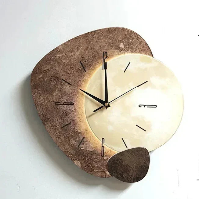 Horloge Murale | Bois Naturel | Silencieuse