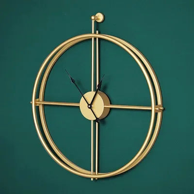 CréaHorloge - Horloge Murale | Bois et Métal | Design Européen Moderne
