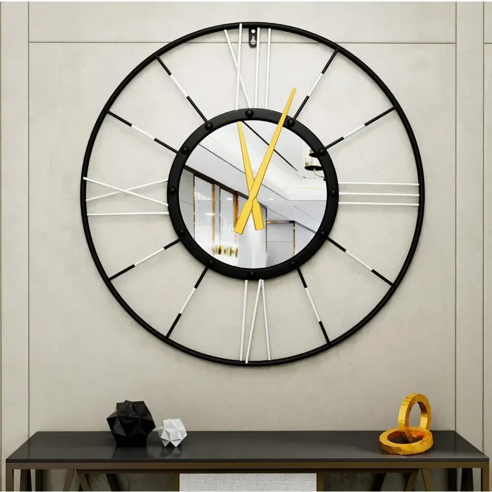 Horloge Murale | Cadre en Métal | 60 cm