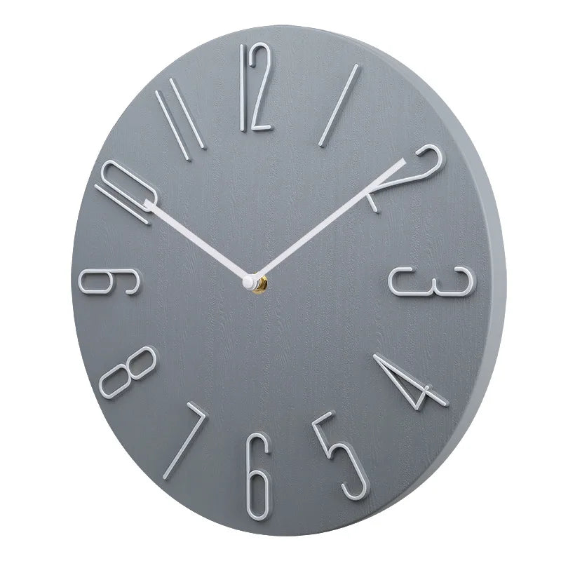 Silent Wall Clock | Contemporary Minimalist Design | High-Quality Plastic