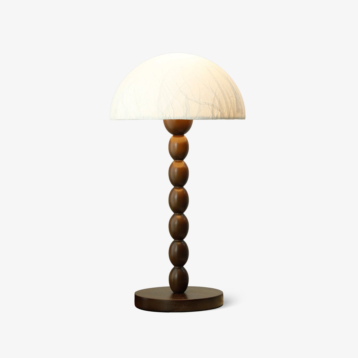 Satori Table Lamp | Wooden & Rice Paper | Walnut & White