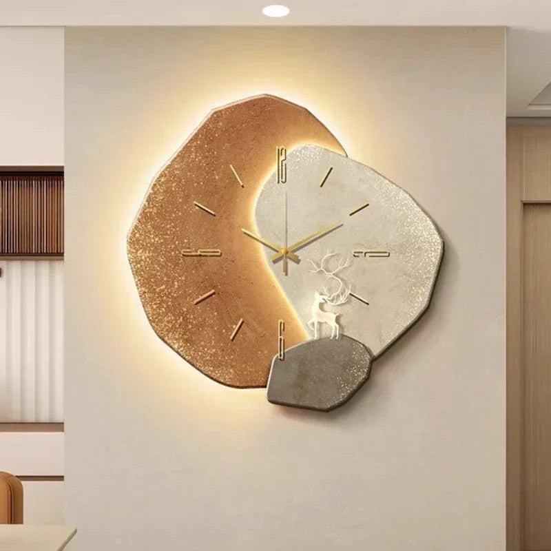 Horloge Murale | Bois Naturel | Silencieuse