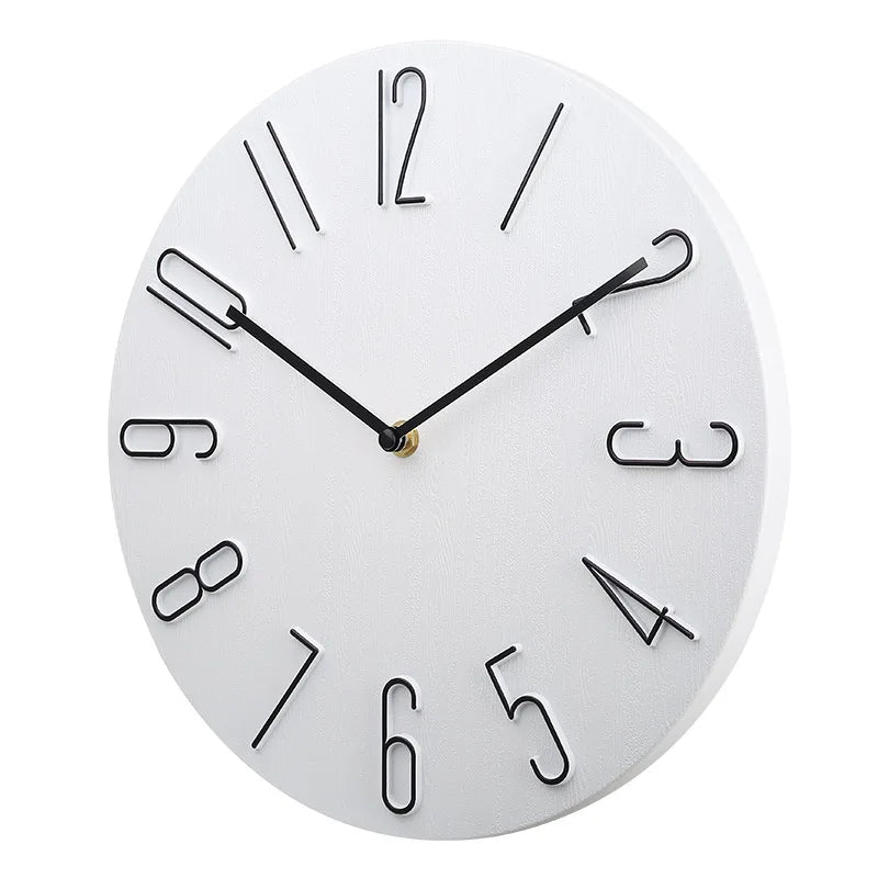 Silent Wall Clock | Contemporary Minimalist Design | High-Quality Plastic