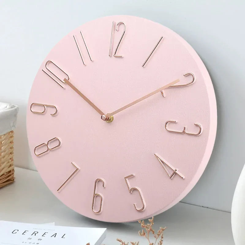 Silent Wall Clock | Contemporary Minimalist Design | High-Quality Plastic