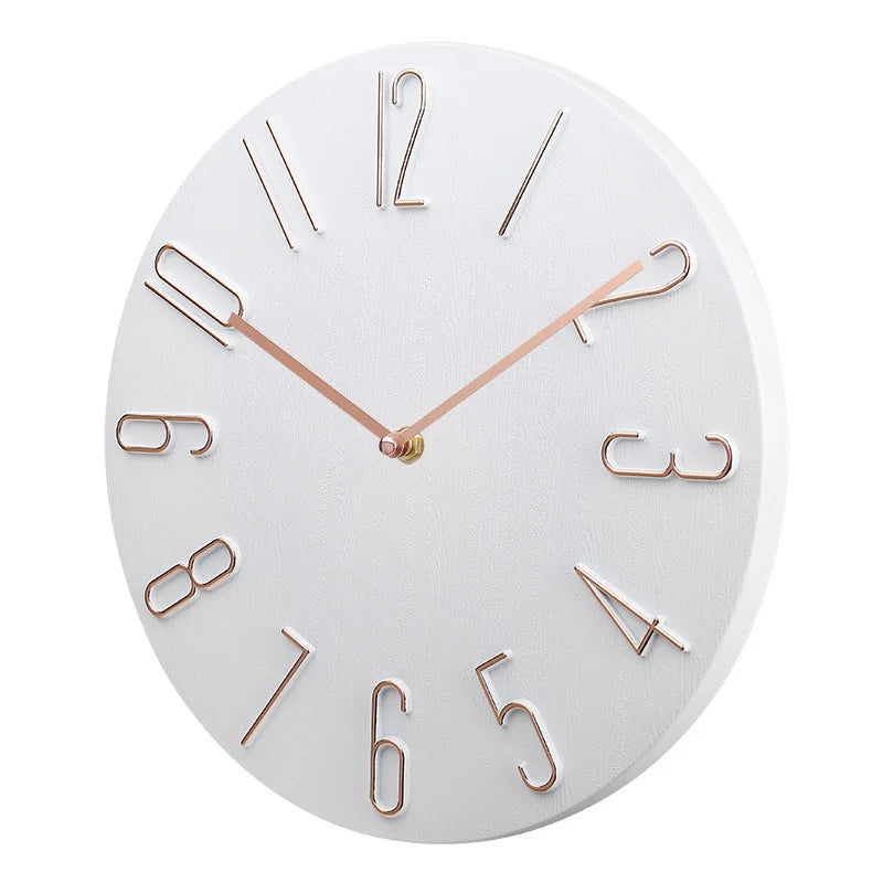 Silent Wall Clock | Contemporary Minimalist Design | High-Quality Plastic