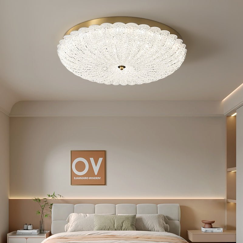 Seraphim Ceiling Lamp | Copper Frame with Glass Accents | 30cm, 40cm, 50cm Sizes