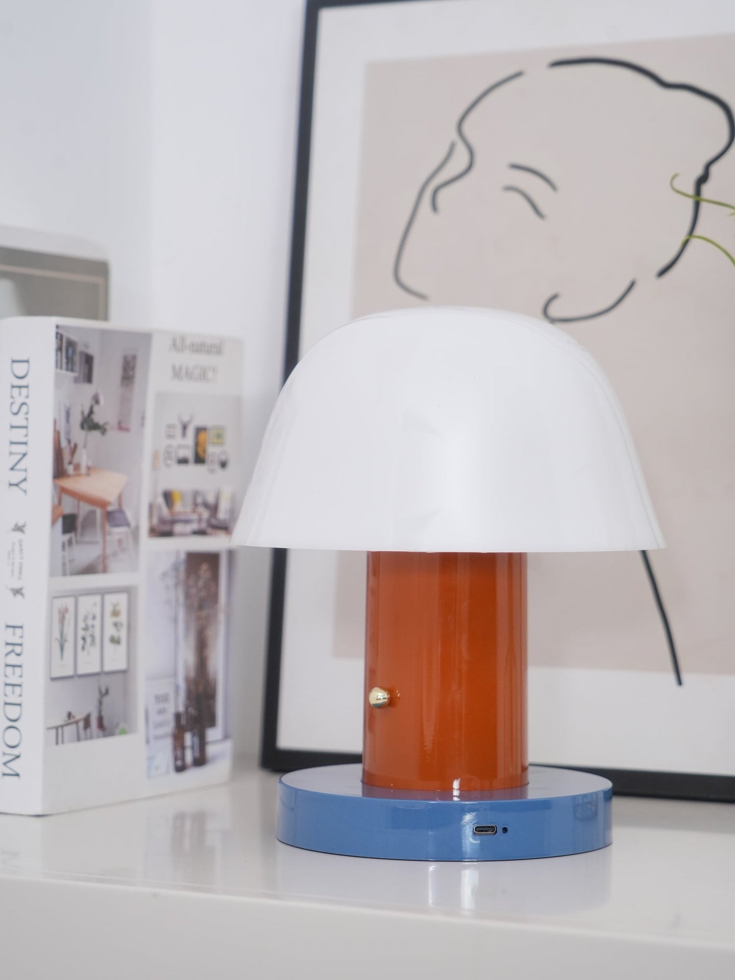 Mushroom Lamp | Cordless | White