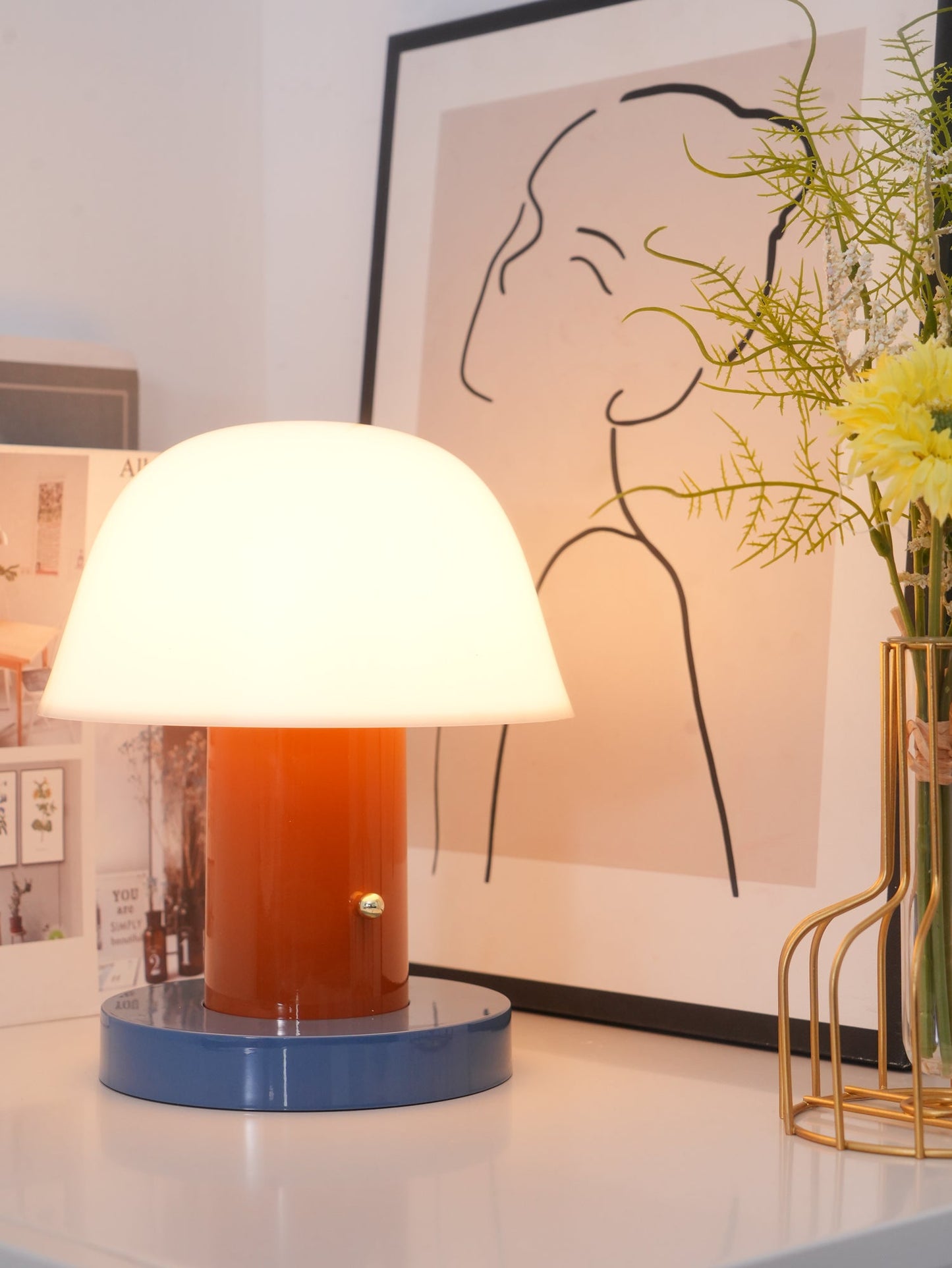 Mushroom Lamp | Cordless | White