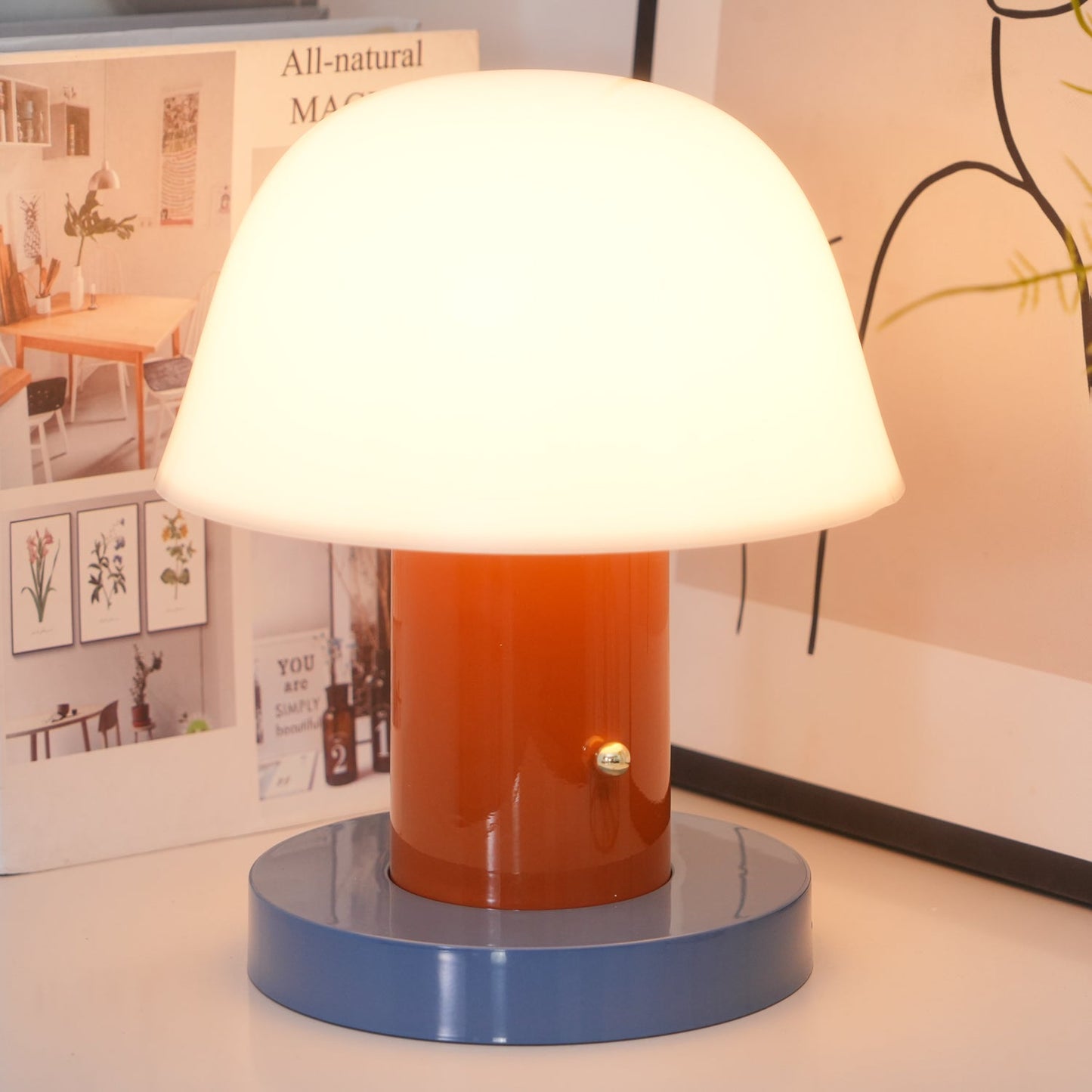 Mushroom Lamp | Cordless | White