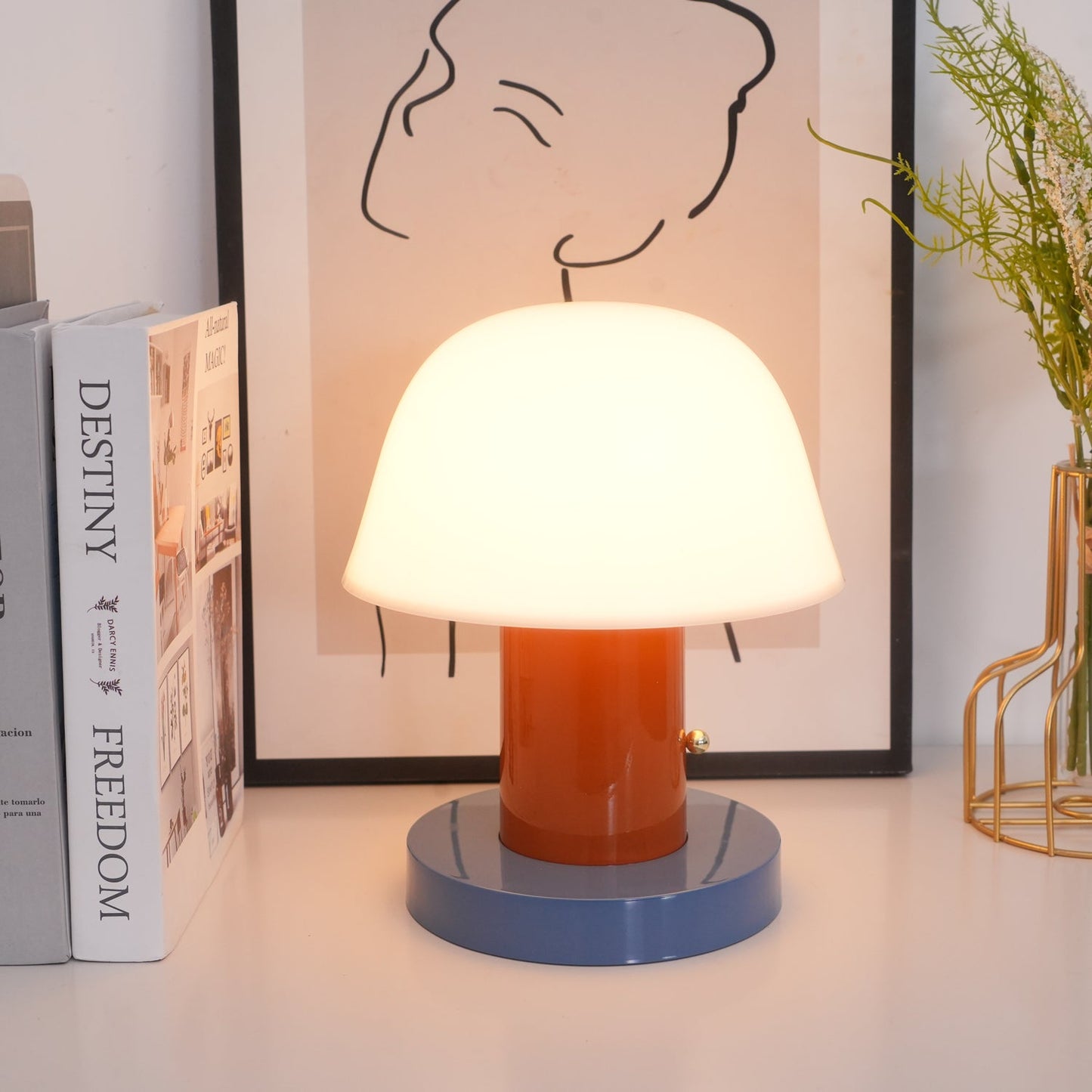 Mushroom Lamp | Cordless | White