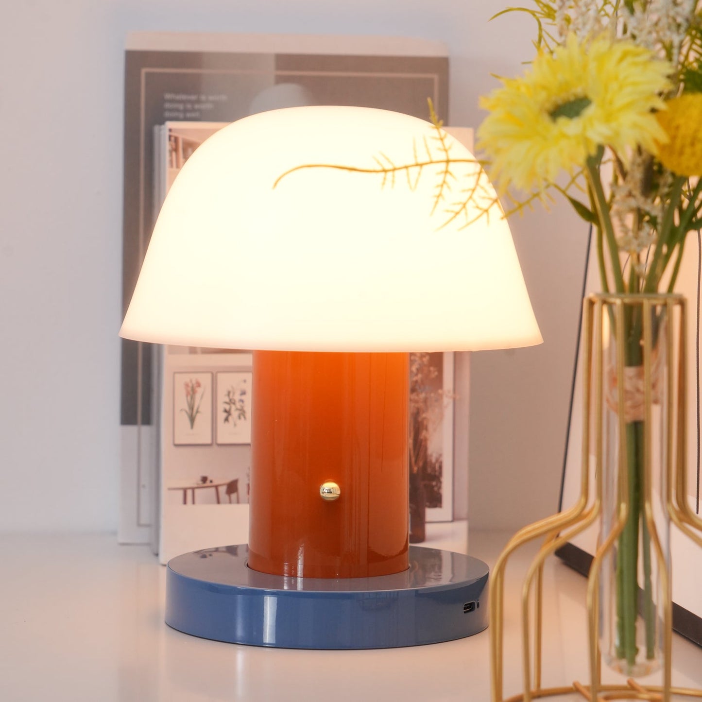 Mushroom Lamp | Cordless | White