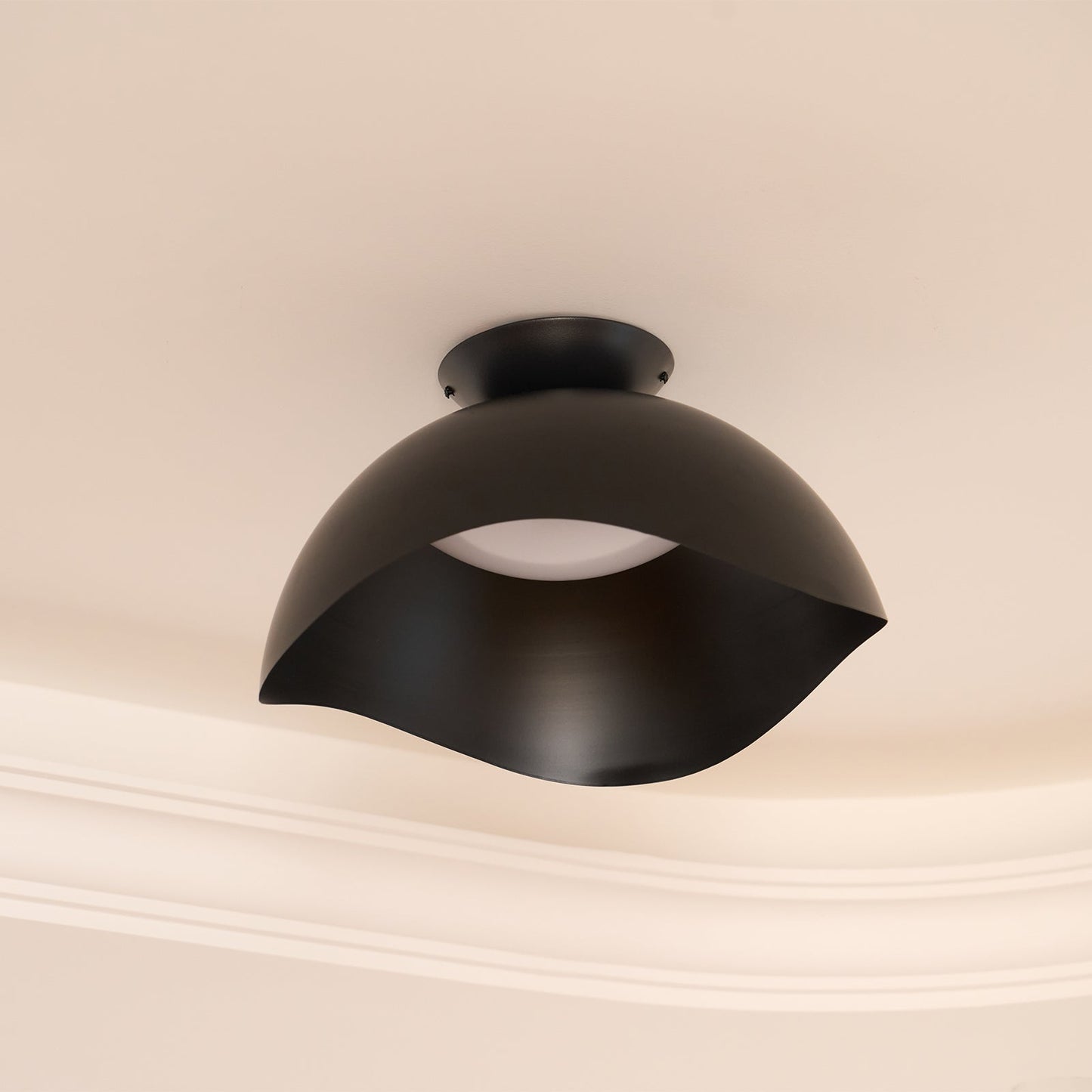 Serene Wave Ceiling Light | Metal & Acrylic | 40cm or 50cm Diameter