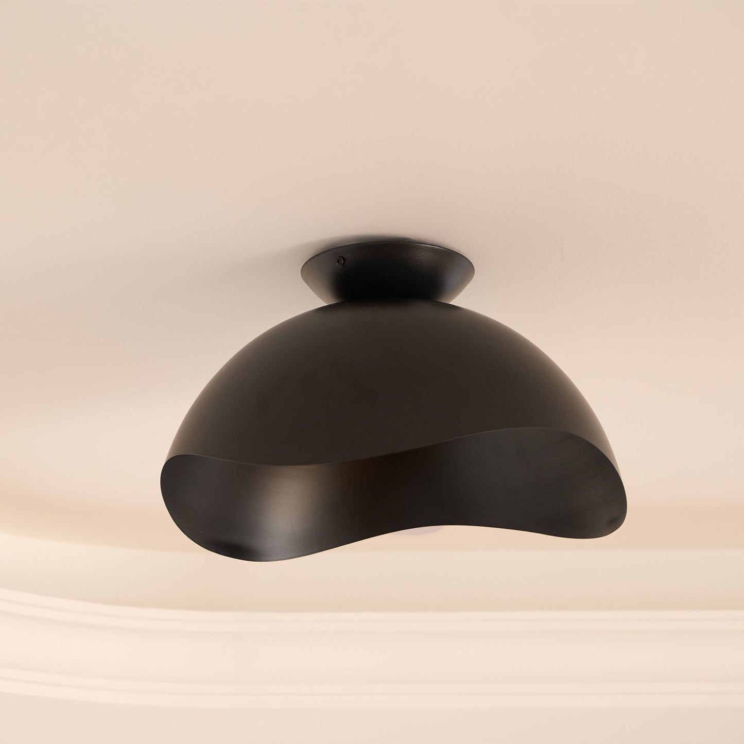 Serene Wave Ceiling Light | Metal & Acrylic | 40cm or 50cm Diameter