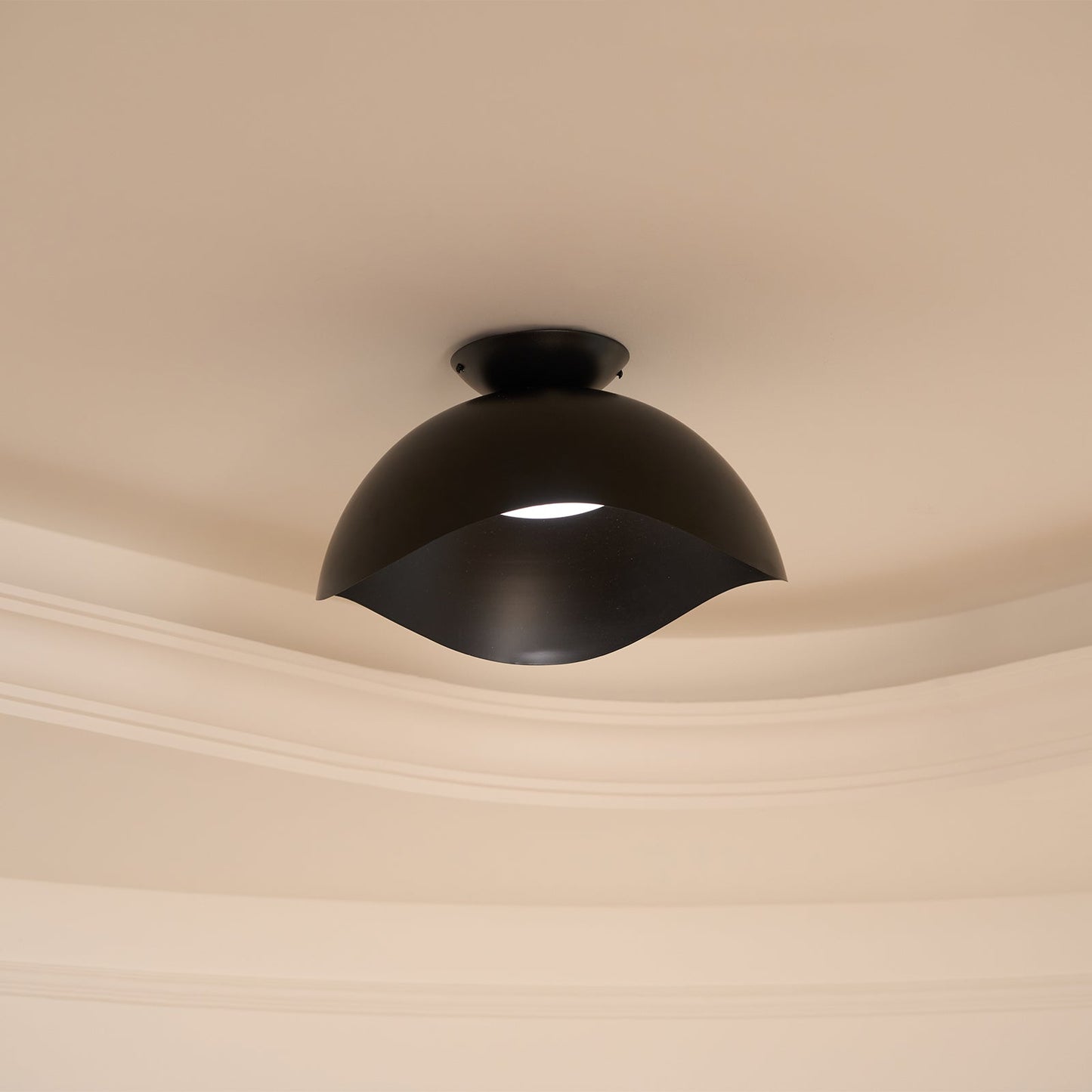 Serene Wave Ceiling Light | Metal & Acrylic | 40cm or 50cm Diameter