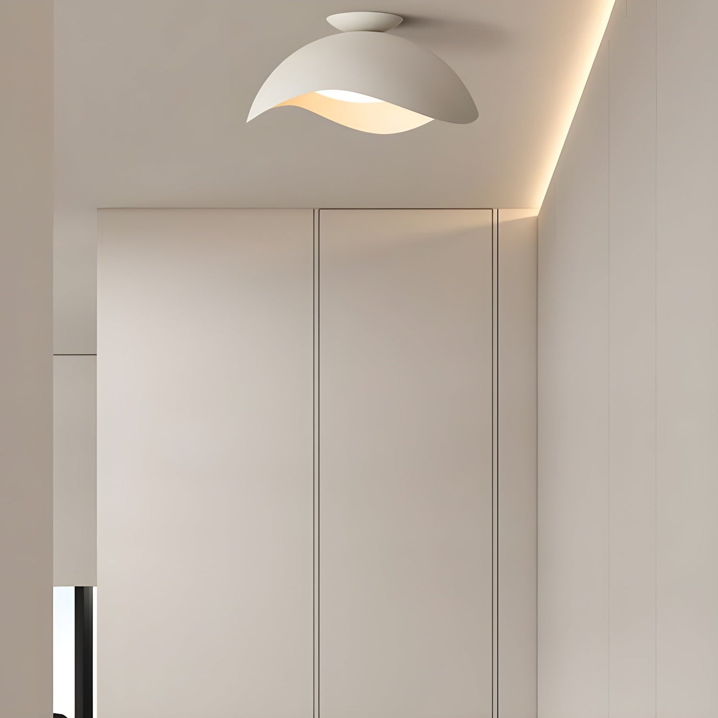 Serene Wave Ceiling Light | Metal & Acrylic | 40cm or 50cm Diameter