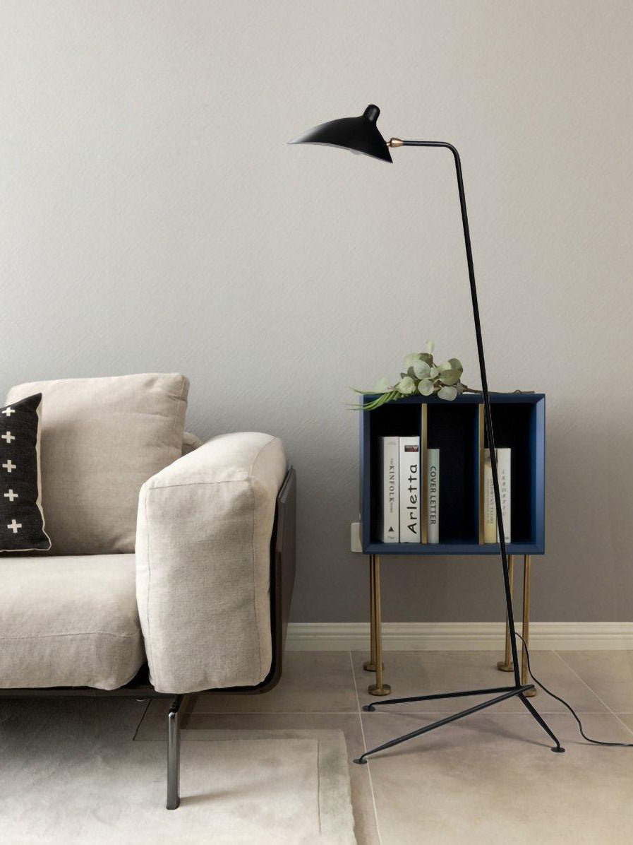 Serge Mouille Floor Lamp | Metal & Aluminum | White or Black
