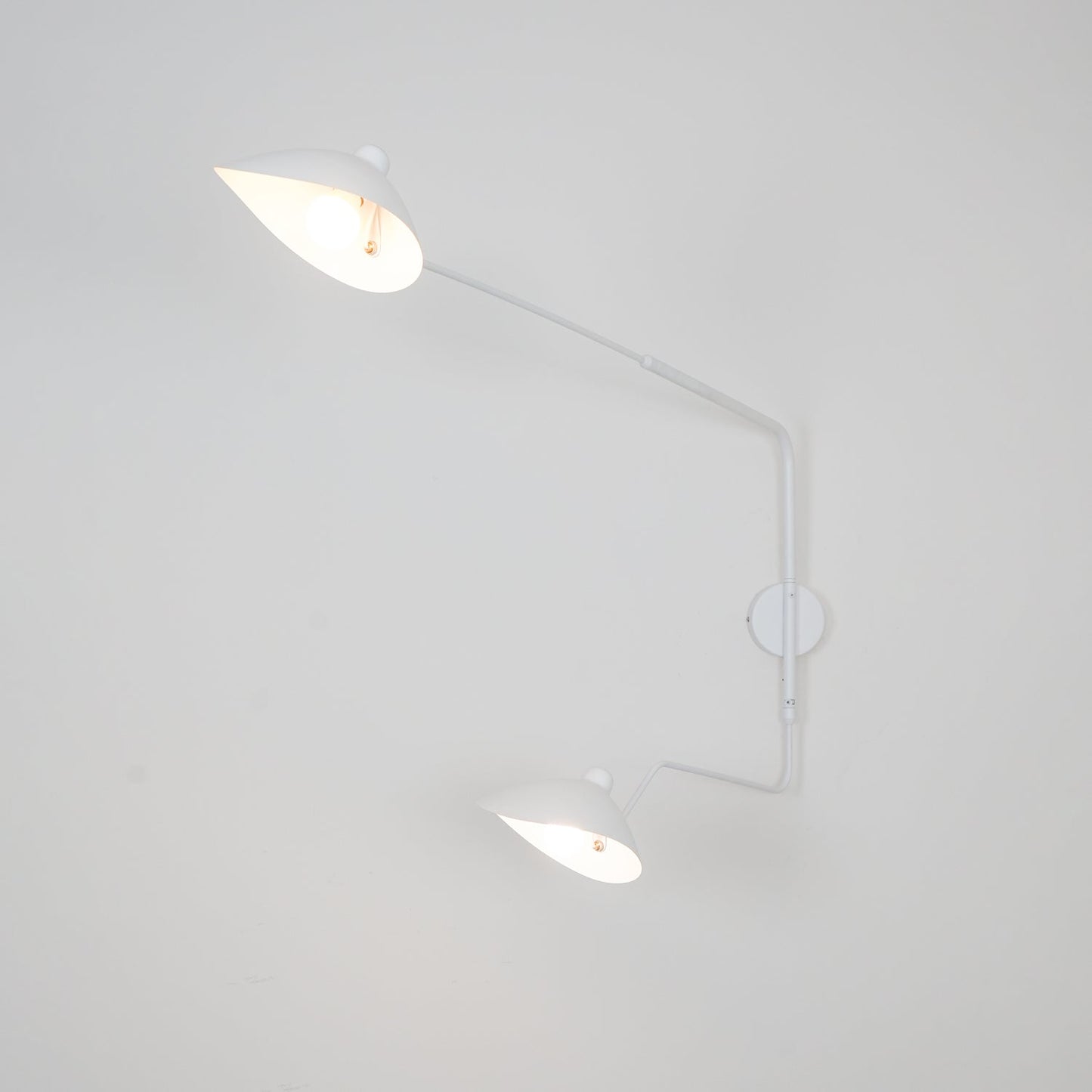 Serge Mouille Wall Sconce | Metal & Aluminum | Black | Set of 2