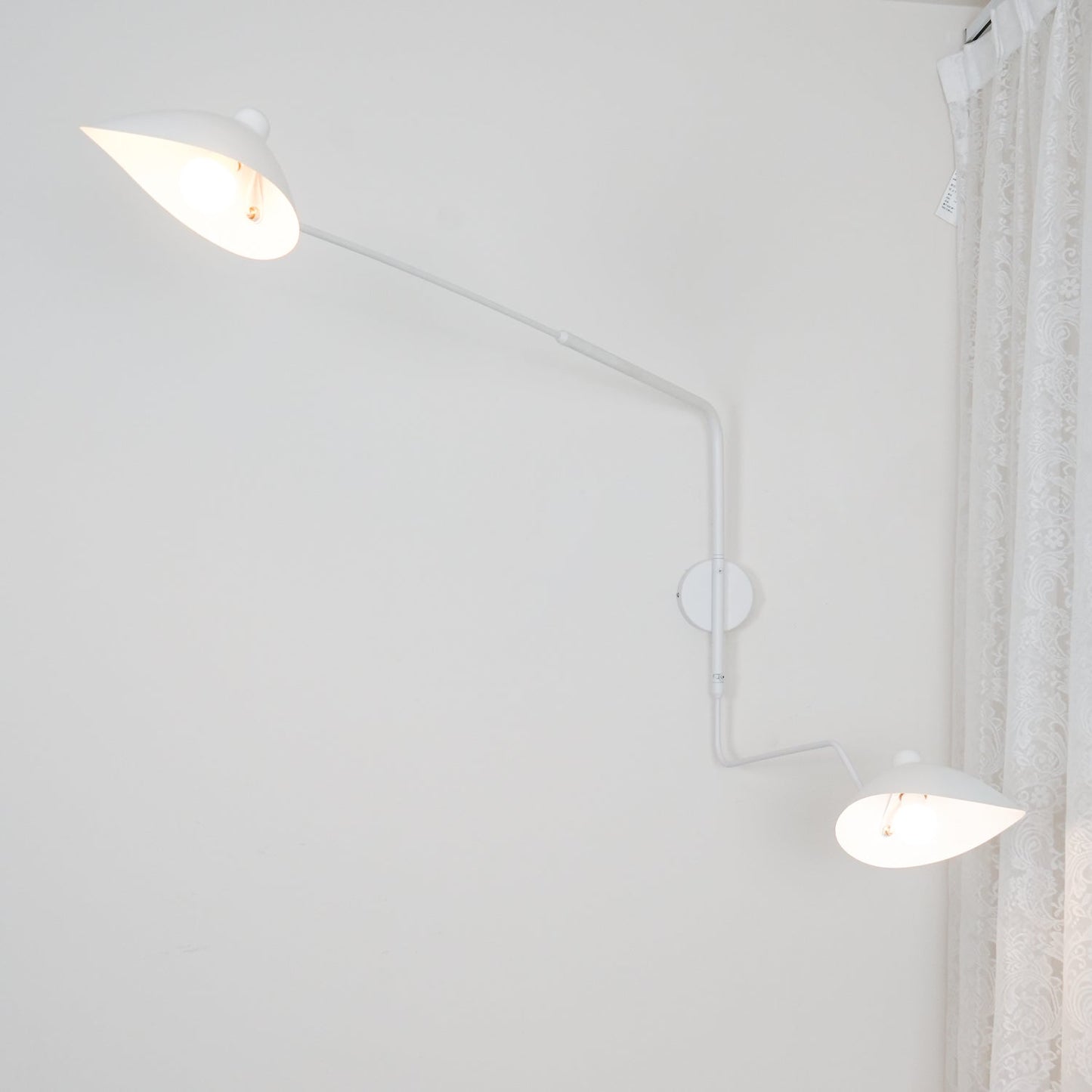 Serge Mouille Wall Sconce | Metal & Aluminum | Black | Set of 2