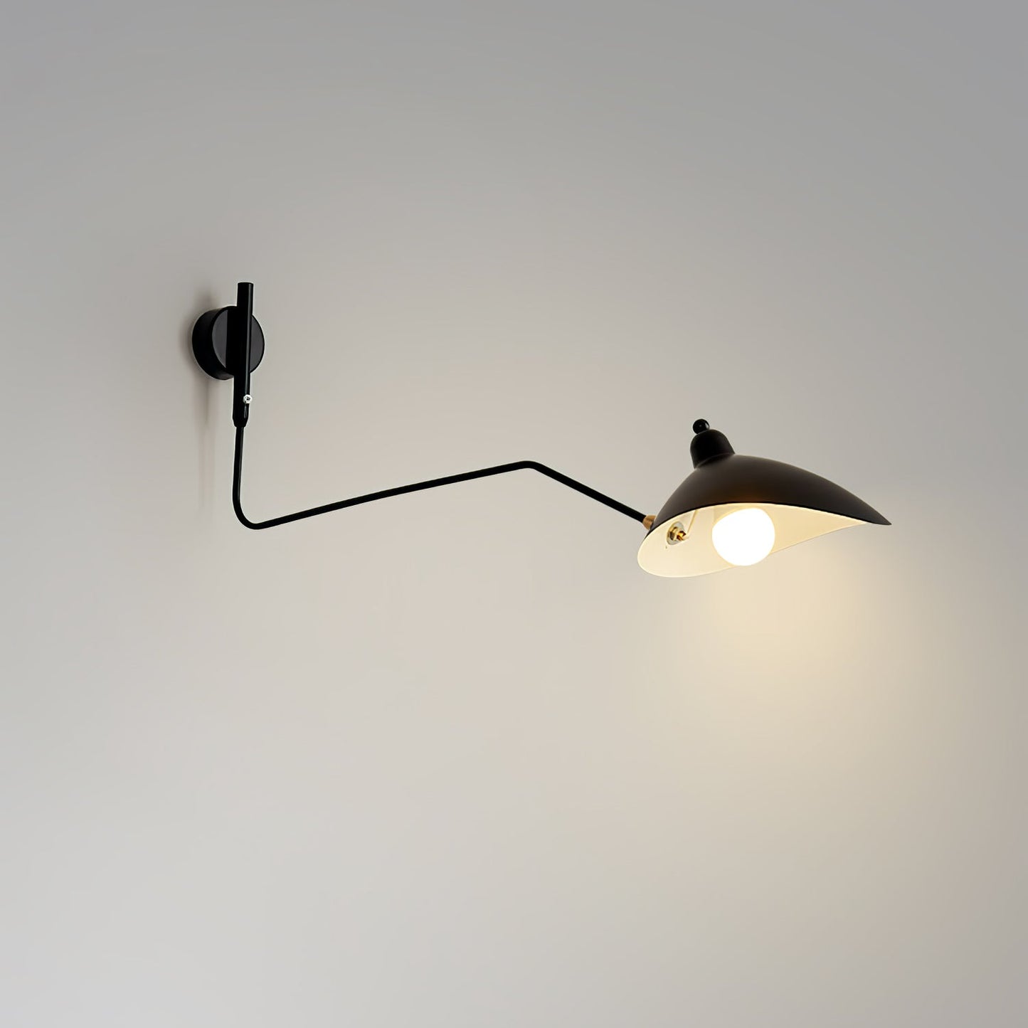 Serge Mouille Wall Sconce | Metal & Aluminum | Black | Set of 2