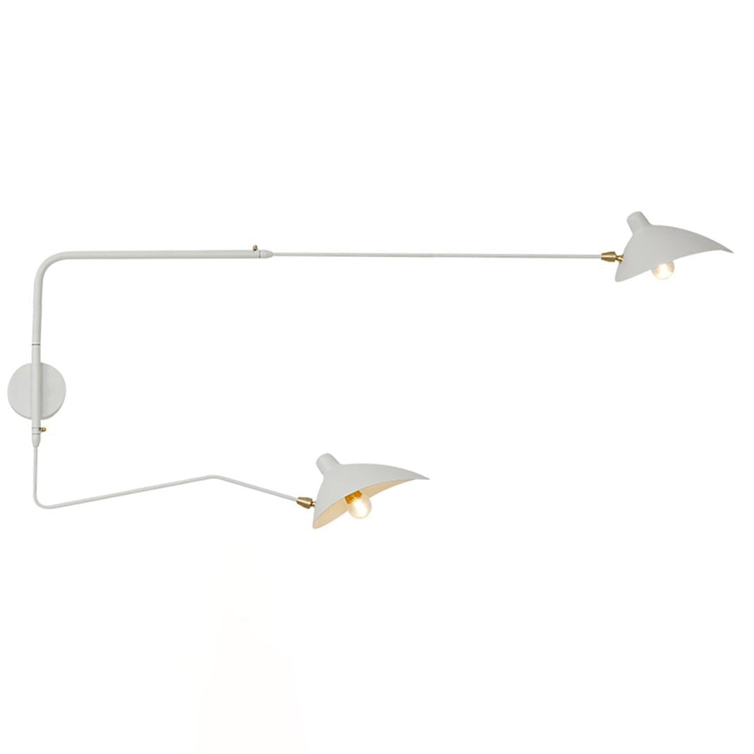 Serge Mouille Wall Sconce | Metal & Aluminum | Black | Set of 2